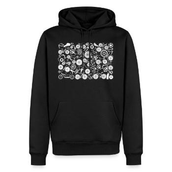 Bicycle Bicycles Bike - Men’s Premium Organic Hoodie - black - Front - Nico (187cm)