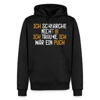 Schnarche Nicht Ich Träume Mofa s51 Puch Maxi - Männer Premium Bio Hoodie - Schwarz - Vorne - Nico (187cm)