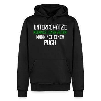 Alten Man Puch Osten Opa Papa Geburtstag - Männer Premium Bio Hoodie - Schwarz - Vorne - Nico (187cm)