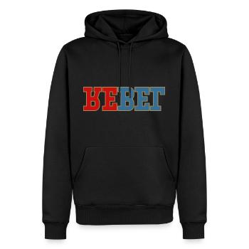 Rebel Portrait Révolution Leader Rebelle - Sweat à capuche Premium bio Homme - noir - Devant - Nico (187cm)
