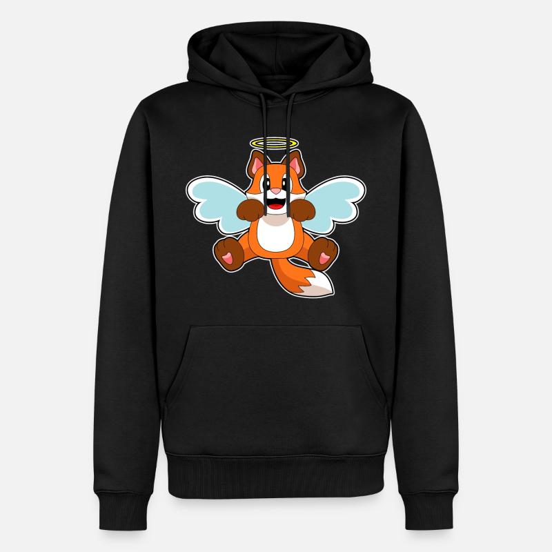 Fox Angel - Sweat à capuche Premium bio Homme - noir