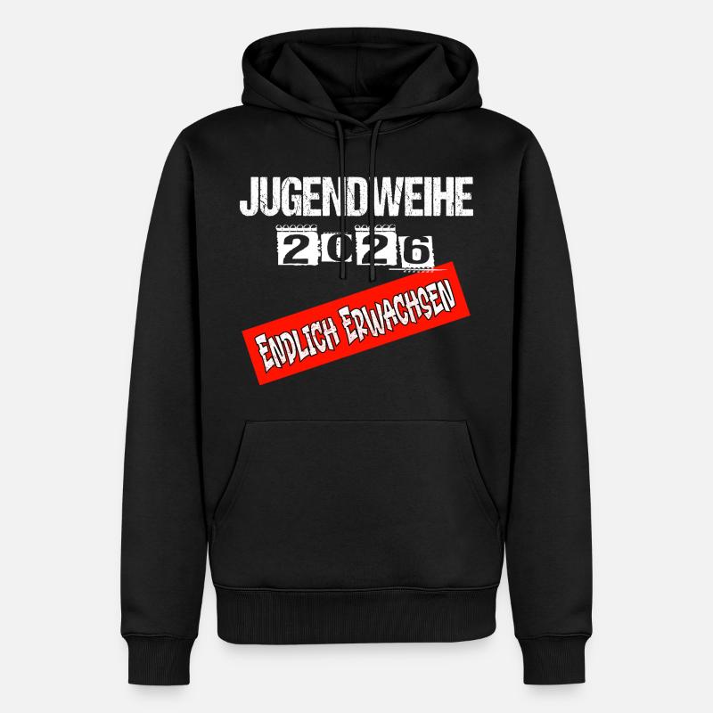 Jugendweihe - Jugendweihe 2026 - Männer Premium Bio Hoodie - Schwarz