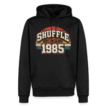 Mischen Sie wie ein Vintage-Jubiläumsgeschenk von 1985 - Männer Premium Bio Hoodie - Schwarz - Vorne - Nico (187cm)
