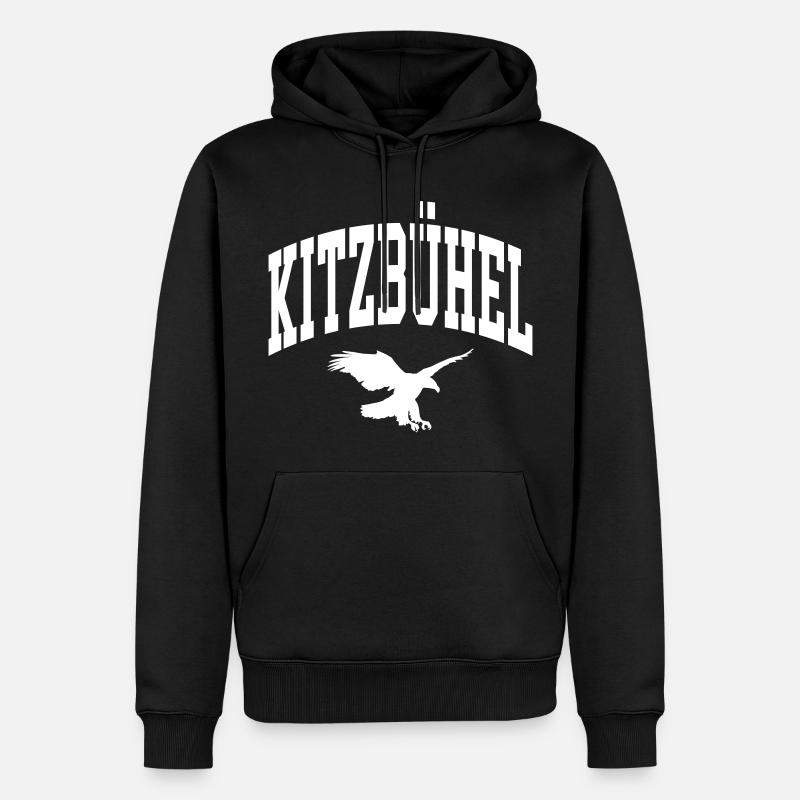 Kitzbühel - Sweat à capuche Premium bio Homme - noir