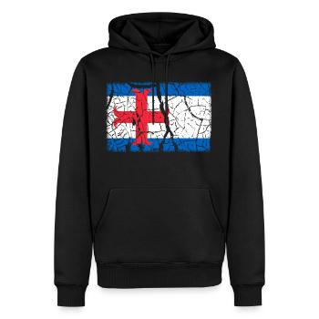 Zutphen Vintage - Sweat à capuche Premium bio Homme - noir - Devant - Nico (187cm)