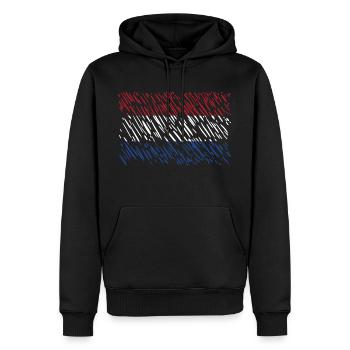 Niederlande - Männer Premium Bio Hoodie - Schwarz - Vorne - Nico (187cm)