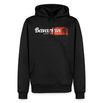 Bavarian Southkrautz Biker - Männer Premium Bio Hoodie - Schwarz - Vorne - Nico (187cm)