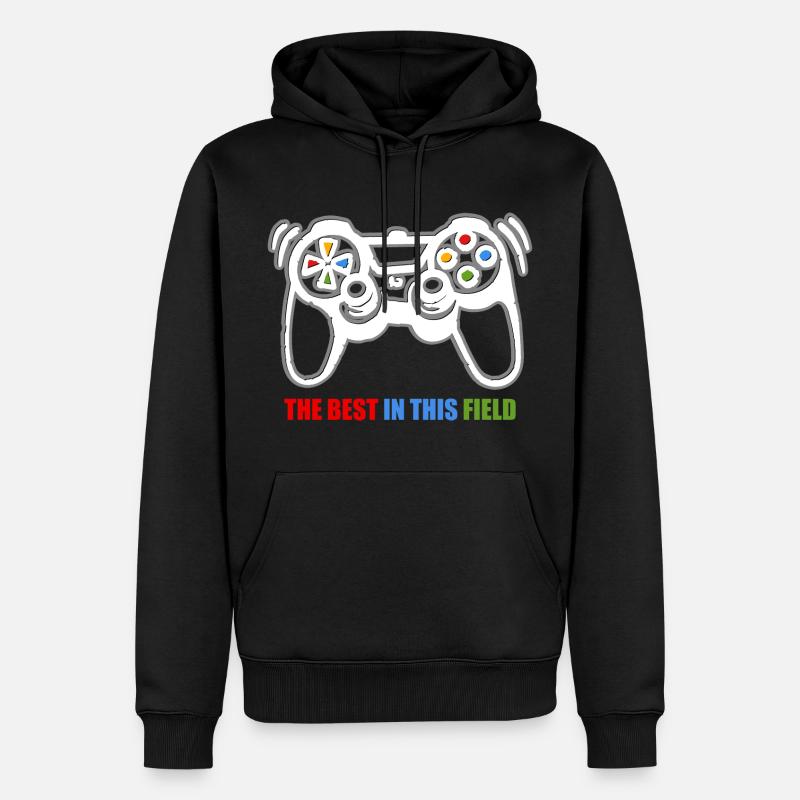 Game Console Gamer - Sweat à capuche Premium bio Homme - noir
