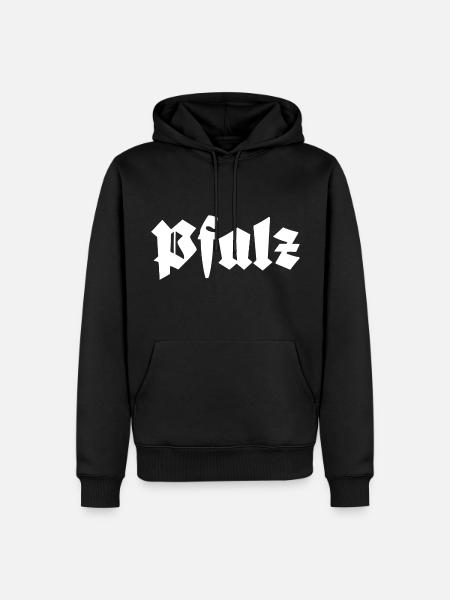 Pfalz - Männer Premium Bio Hoodie - Schwarz