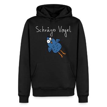 Schräger Vogel - Männer Premium Bio Hoodie - Schwarz - Vorne - Nico (187cm)