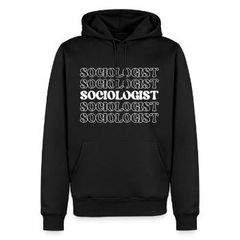 Sociologist Social Scientist Behavior Expert - Men’s Premium Organic Hoodie - black - Front - Nico (187cm)