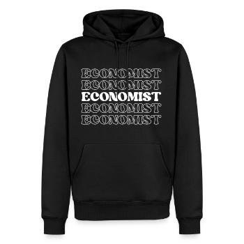 Economist Financial Analyst Economic Expert - Men’s Premium Organic Hoodie - black - Front - Nico (187cm)