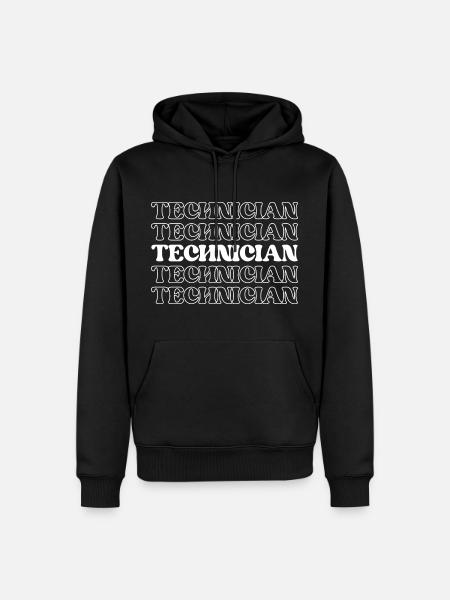 Techniker Fachkraft Facharbeiter - Männer Premium Bio Hoodie - Schwarz