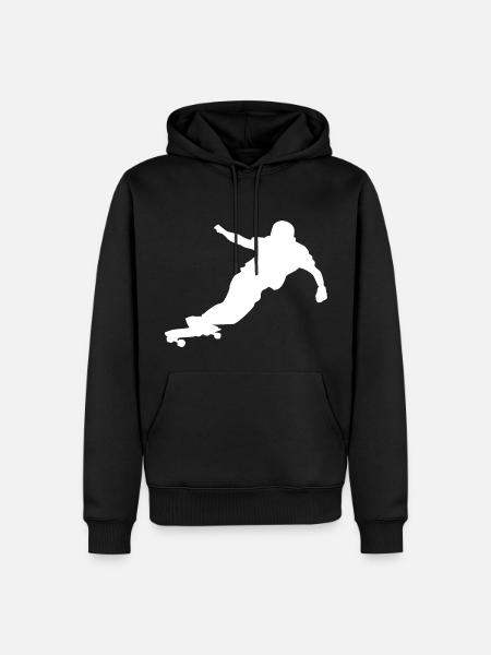 Downhill Longboarding - Männer Premium Bio Hoodie - Schwarz