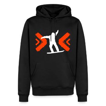 Ski Snowboard Snowboard Ski Wintersport - Männer Premium Bio Hoodie - Schwarz - Vorne - Nico (187cm)