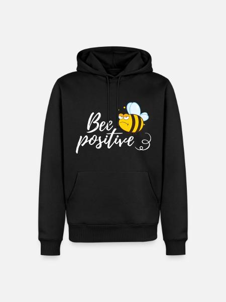 Bad-tempered bee - Men’s Premium Organic Hoodie - black