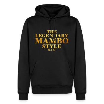 Le légendaire Mambo Style de NYC - Salsa Dance Shirt - Sweat à capuche Premium bio Homme - noir - Devant - Nico (187cm)