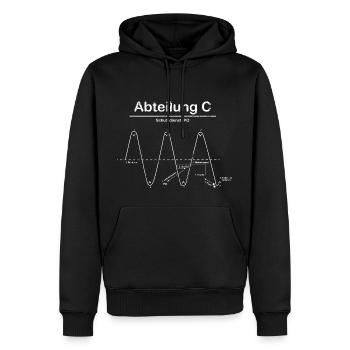 Hundesport Shirt IPO IGP Abteilung C Schutzdienst - Männer Premium Bio Hoodie - Schwarz - Vorne - Nico (187cm)