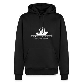 Dutch Harbor Amaknak Island Alaska USA - Männer Premium Bio Hoodie - Schwarz - Vorne - Nico (187cm)