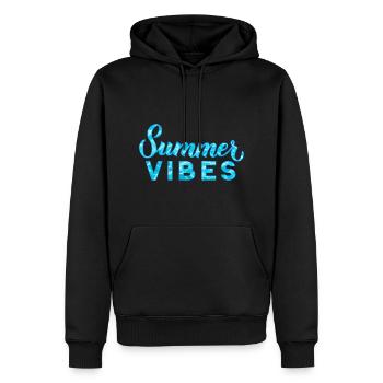 Summer Vibes Sommer Wasser - Männer Premium Bio Hoodie - Schwarz - Vorne - Nico (187cm)