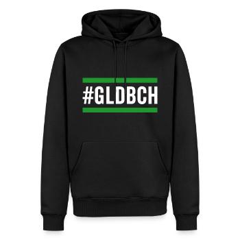 Mönchengladbach Gladbacher - Männer Premium Bio Hoodie - Schwarz - Vorne - Nico (187cm)