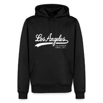 Los Angeles Édition Limitée depuis 1781 - Sweat à capuche Premium bio Homme - noir - Devant - Nico (187cm)
