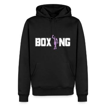 Cadeau De Boxe Boxeur Amateur - Sweat à capuche Premium bio Homme - noir - Devant - Nico (187cm)