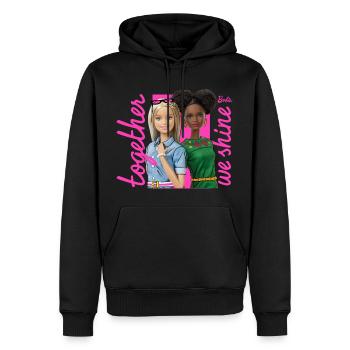 Barbie Together We Shine - Sweat à capuche Premium bio Homme - noir - Devant - Nico (187cm)