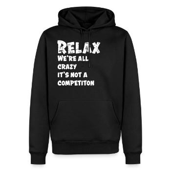 Lustig Lustiger Spruch Funny Geschenk Lustige - Männer Premium Bio Hoodie - Schwarz - Vorne - Nico (187cm)