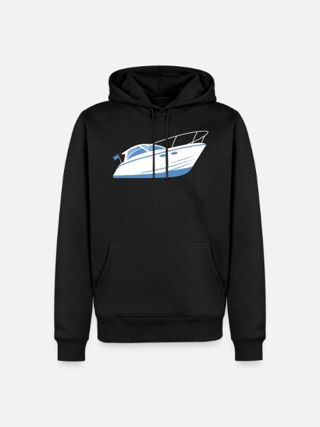 Bootfahren Motorboot Sportboot Bootsfahrer - Männer Premium Bio Hoodie - Schwarz
