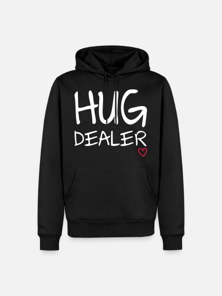 Hug Dealer - Men’s Premium Organic Hoodie - black
