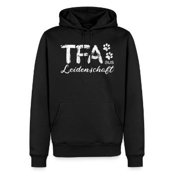 Médecine vétérinaire Passion pour l'amour animal Spécialiste - Sweat à capuche Premium bio Homme - noir - Devant - Nico (187cm)