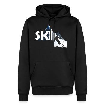 SKI Fahrer - Männer Premium Bio Hoodie - Schwarz - Vorne - Nico (187cm)