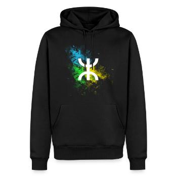 Amazigh - Men’s Premium Organic Hoodie - black - Front - Nico (187cm)