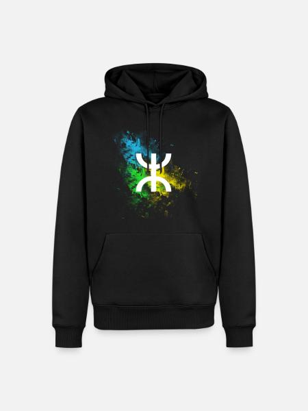 Amazigh - Sweat à capuche Premium bio Homme - noir