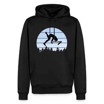 freestyle scooter - Men’s Premium Organic Hoodie - black - Front - Nico (187cm)