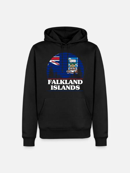 Falkland Islands - Men’s Premium Organic Hoodie - black