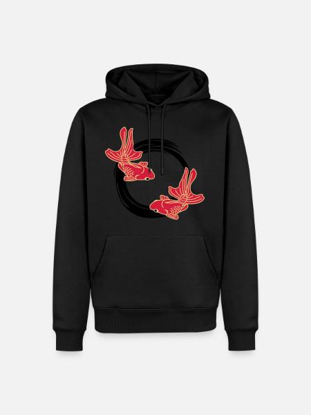 kingyo - Männer Premium Bio Hoodie - Schwarz
