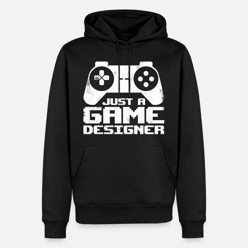 Game Designer - Männer Premium Bio Hoodie - Schwarz