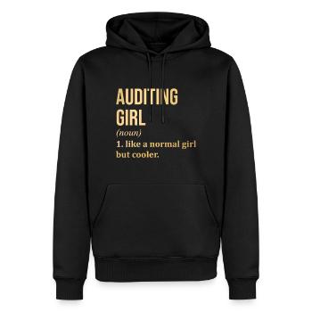 Prüfung Prüfung Prüfung Prüfung - Männer Premium Bio Hoodie - Schwarz - Vorne - Nico (187cm)
