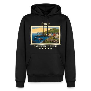 Irland Dingle Vintage Reisemarke - Männer Premium Bio Hoodie - Schwarz - Vorne - Nico (187cm)