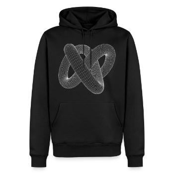 moebius 0 - Sweat à capuche Premium bio Homme - noir - Devant - Nico (187cm)
