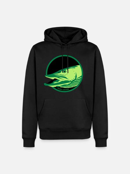 Pike - Men’s Premium Organic Hoodie - black