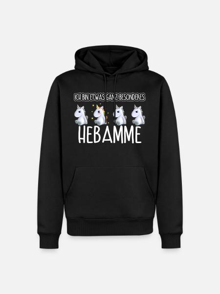 HEBAMME - Toll - Männer Premium Bio Hoodie - Schwarz