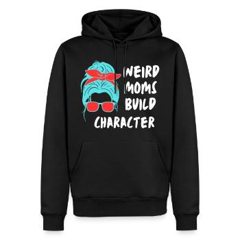 Funny Mother's shirt - Sweat à capuche Premium bio Homme - noir - Devant - Nico (187cm)