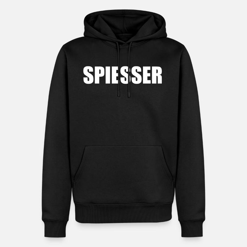SPIESSER - Männer Premium Bio Hoodie - Schwarz
