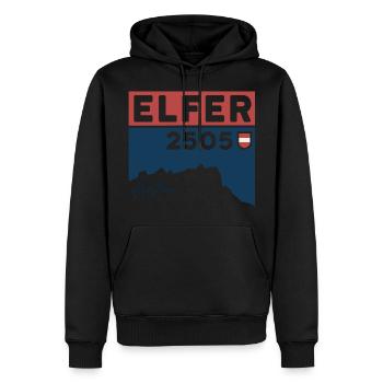 Elfer Berg Elferspitze Randonnée Normalweg Tirol - Sweat à capuche Premium bio Homme - noir - Devant - Nico (187cm)