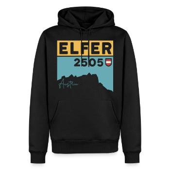 Elfer Berg Elferspitze Randonnée Normalweg Tirol - Sweat à capuche Premium bio Homme - noir - Devant - Nico (187cm)