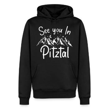 Pitztal Ski Tyrol Snowboard Autriche - Sweat à capuche Premium bio Homme - noir - Devant - Nico (187cm)