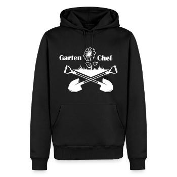Gartenchef Gärtner Gartenarbeit Hobby Garten - Männer Premium Bio Hoodie - Schwarz - Vorne - Nico (187cm)